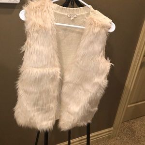 Faux fur vest